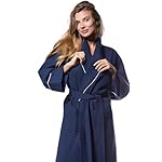 Turquaz Lightweight Full-Length Robes For Women Waffle Kimono Bathrobe - Soft, Fast-Drying, Long-Lasting Cotton Blend Unisex - Image 2