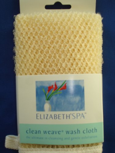 Clean Weave Beauty Skin Bath Exfoliating Washcloth By Elizabeth Spa
