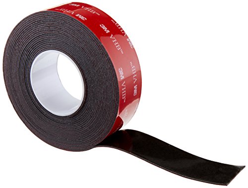 3M VHB Tape 5958FR Permanent Bonding Tape Roll - 1in. x 15ft. Black, Flame-Retardant Tape with Acrylic Adhesive, Large