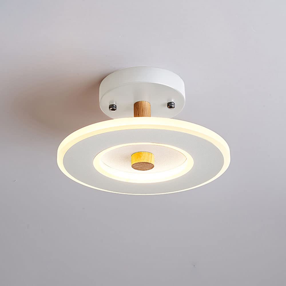 Three-Color Dimmable Ceiling Light Nordic Simple Ceiling Light Fixture Hotel Stores Hallway Ceiling Lighting Ultra Thin Round Ceiling