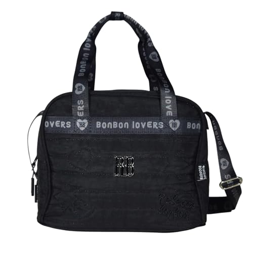 Bolsa Térmica Rebecca Bonbon Feminina RB Escolar Lancheira Juvenil (Preto)