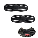 2 Pcs Seat Chest Harness Clip Seat Safety Belt Clip Buckle Lock Stroller Chest Clip Universal Replacement for Baby and Kids Trend,Adjustable Guard (Black)