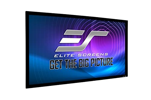 Image of Elite Screens Sable Frame StarBright 9, 156-inch Diag. 2.40:1 Cinemascope, 4K /8K Ultra HD Ceiling Ambient Light Rejecting (CLR /ALR) Fixed Frame Projector Screen Movie Home Theater, ER156C-SB9
