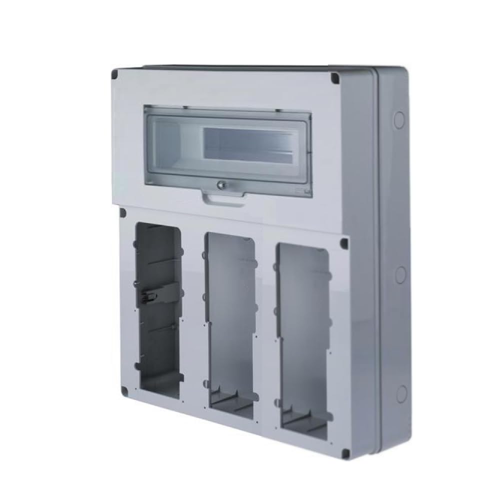 Quadro vuoto, 400x525x135mm, 19 moduli, 3 prese interbloccate, compatibile con prese serie 16 - Rosi 18.3015