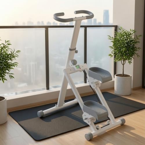 harayaa Indoor Climbing Machine Stepper Exercise with Foldable Steel Frame Adjustable Handlebar Anti Slip Pedals with Counter Suitable for Home Workout Apartment Fitness, Upgraded Counting Model - Image 7