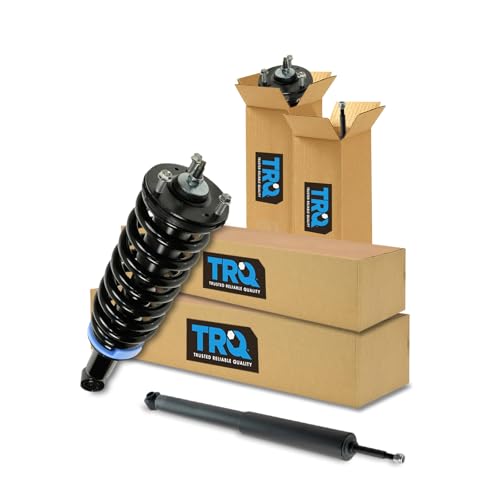 Image of TRQ Front and Rear Complete Strut Assembly & Shock Absorber Kit Complete Strut & Coil Spring Assembly Compatible with 2003-2007 Toyota Sequoia