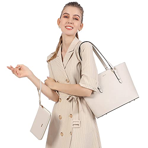 LOVEVOOK Purses and Wallet Set for Women, Work Tote Purse Shoulder Bag, Fashion Handbags with Matching Wallets Set 2 Pcs - Image 2