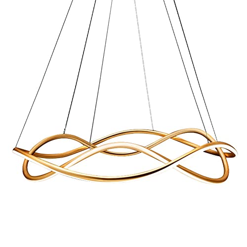 Lampes suspendues à long anneau pour salle à manger créative et îlot de cuisine