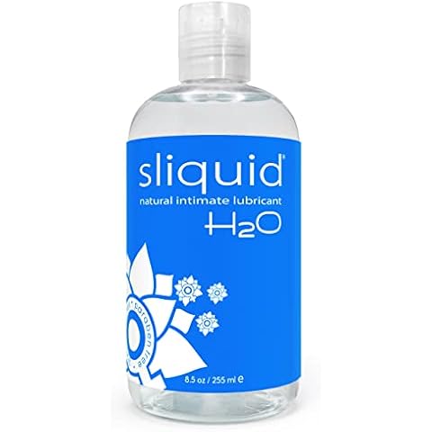 Sliquid H20 Water Based Lube, Natural Lubricant Glycerin Free Personal Lubricants, (8.5 Oz) Clear, Unscented Cover