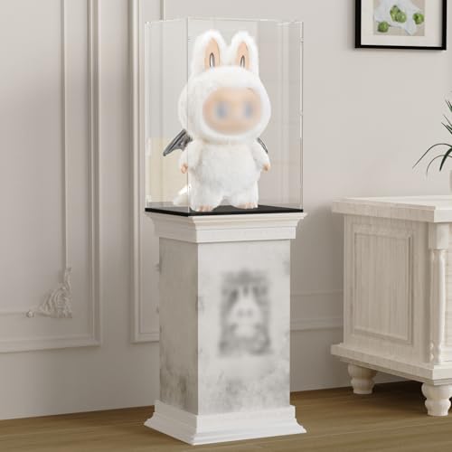 Image of Choowin Large Doll Display Stand for Zimomo Display, Plastic Roman Column Pedestal for Pop Mart Zimomo Labubu Display (Only Suitable for Angel in Clouds Packaging Box)