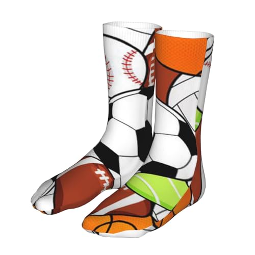 Evius Blijf stijlvol en comfortabel met sokken met abstract patroon voor mannen en vrouwen - de perfecte casual compressiesokken voor halverwege de kuit met trendy modeprint tot halverwege de kuit - Afbeelding 3