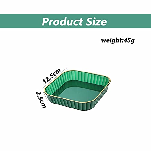 Mgiahekc Dinnerware Sets For 8, 12.5 Cm Small Square Serving Plate, Suitable For Dessert Plates, Jewelry Trays, Cup Holders,Light Gray,8Pcs #TOP4