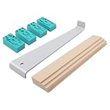 wolfcraft Juego de colocación para laminado, entarimado, corcho de 22 pzas. I 6931000 I Equipo básico para colocación de suelo a un precio atractivo