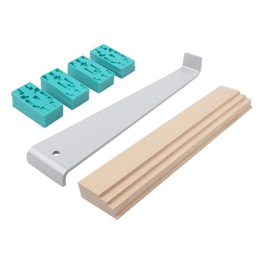 Wolfcraft 6931000 Kit de Pose de Parquet Projet Aménagement Sols Stratifiés et Vinyle
