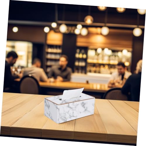 Boîte à mouchoirs en tissu non tissé durable distributeur de papier rectangulaire - 6
