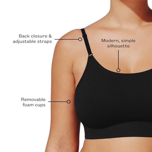 Image of Thirdlove Form Seamless Adjustable Back Wireless Bra, Bralette Bra with Back Closure, Comfortable Bras for Women No Underwire