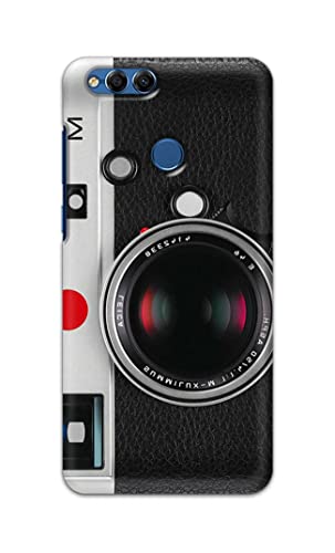 Image of Printed Hard Back Cover Case for Honor 7X | Huawei Mate SE Back Cover (Vintage Camera) -702