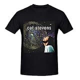 Cat Stevens On The Road to Find Out Fun Tee Shirts for Men Black