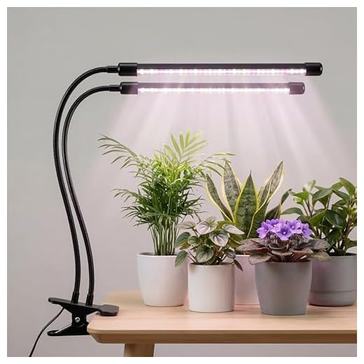 Bloom Lume LED Grow Lights for Indoor Plants Full Spectrum 6000K - Plant Grow Lights Indoor Features Multi Mode Color Spectrums (Red, White & Blue), Dimmable, Auto Timer, Clip on Gooseneck Plant Lamp