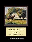  Horse Cart, 1884: Seurat Cross Stitch Pattern