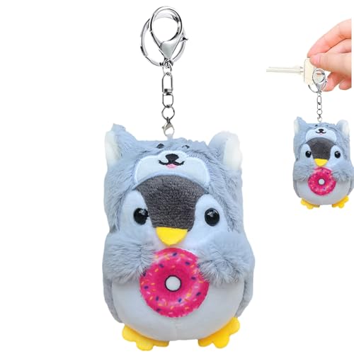 Pinguin Stofftier,Pinguin Plüsch Schlüsselanhänger, Süßes Pinguin-Plüschtier,Niedlicher Pinguin-Plüschpuppen-Schlüsselanhänger, tragbarer Schlüsselanhänger, Anhänger, Schlüsselanhänger, Dekoration fü