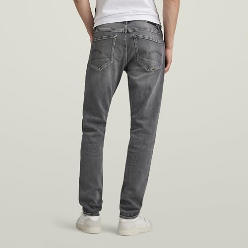 G-Star Raw Men's 3301 Straight-Fit Jean in Vant Stretch Denim, Grey (Faded Stargaze Grey 51001-d554-g328), 28W x 32L2