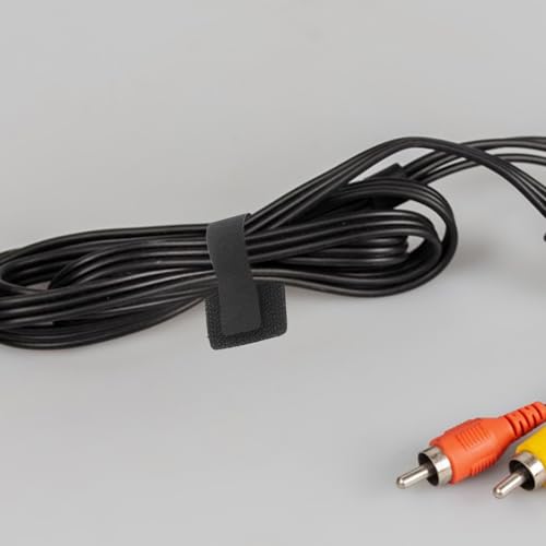 Ipetboom 10 piezas reutilizables de bridas adhesivas para cables, organizadores de cables para carga, correas fáciles para sujetar cables, gestión para hogar y oficina miniatura 5