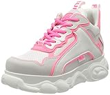  Buffalo Damen CHAI Hohe Sneaker, Mehrfarbig (White/Neon Pink 000), 40 EU