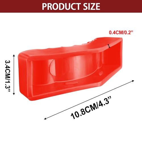 Image of AUTOXBERT 2Pcs Jack Stand Rubber Pad Universal Red Car Lift Pads Adapter Repair Tool 6 Ton Frame Rail Jacking Stand Pinch Support Protector