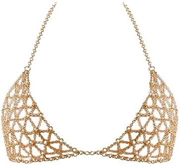 YWCUTE Women's Sexy Body Chain Multi layer Chest Chain Fashion Bra Chain Accessories Gift Body Jewelry