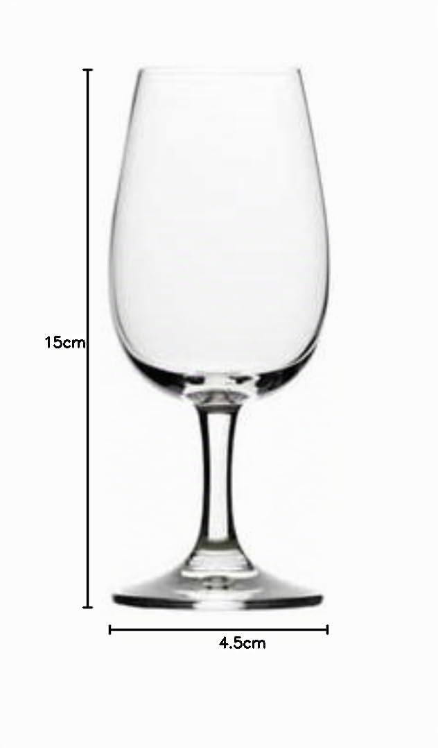 AIOS Juego de 6 copas de plástico Tritan irrompibles sin BPA, compactas, para degustación de vinos, oporto, jerez, vino del desierto, madeira, capacidad de 235 ml.