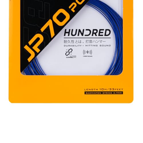 Image of Hundred JP 70 Power Badminton String | 0.70 mm High Repulsion & Power | Superior Durability & Tension Hold | Crisp Hitting Sound | Pro-Level Performance