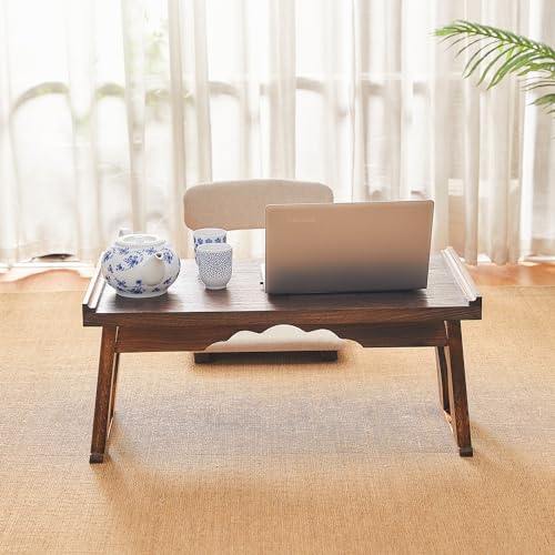 Table d'autel pour la méditation et rituels de thé au sol