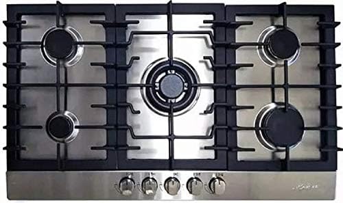 4-flammiger Einbau-Gasherd Aus Edelstahl - 58x50cm, Für Erdgas & Flüssiggas