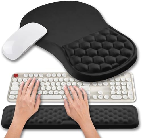 Hokafenle 2 in 1 Ergonomic Mouse Pad Wrist Support & Wrist Rest f...