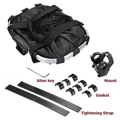 Cesta frontal portátil para transporte de cães pequenos e gatos, guidão de bicicleta, dobrável remov