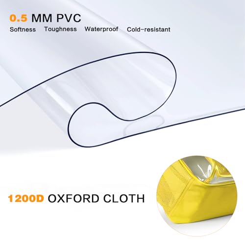 Image of PAMANO Clear Backpack, Heavy Duty Transparent Reinforced Bottom See Through for College, Travel Work Security