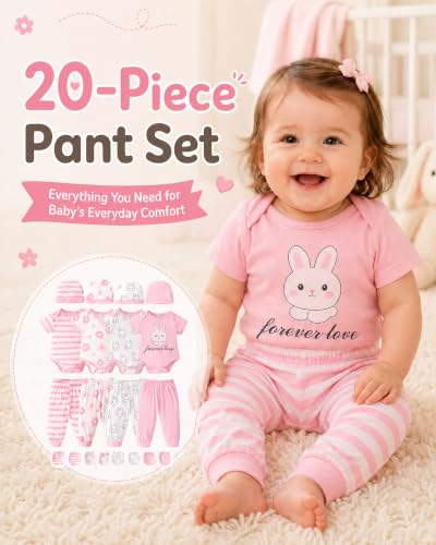 Image of Baby Boy Girl Clothes Preemie Newborn Must Have Infant Essentials Outfits 20 Piece Clothing 0-18 Months