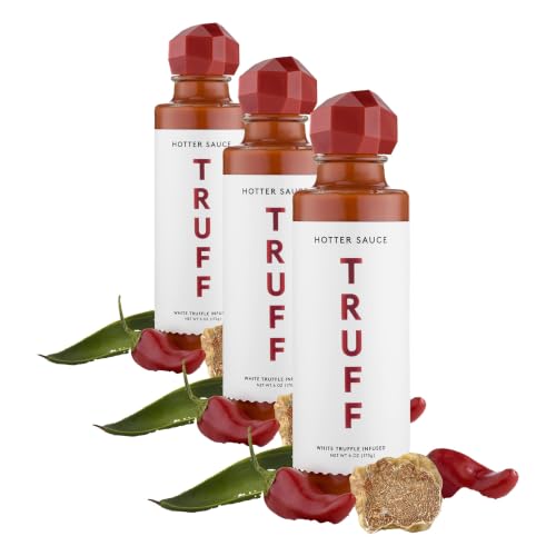 Image of TRUFF Hot Sauce with White Truffle and Jalapeno, More Heat and Agave Nectar, 6 oz (Pack of 3)