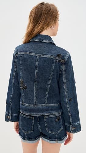 Cinq à Sept Women's Jet Black Embellished Riveria Jacket3