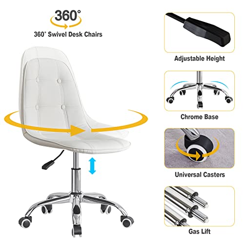 TUKAILAI Sedia girevole da ufficio regolabile con
