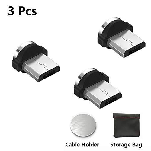 Adaptateur USB Magnétique Connecteur Micro USB Aimanté Câble de Charge Conseils pour Le Câble Rond Kyerivs - Pas de synchronisation des données