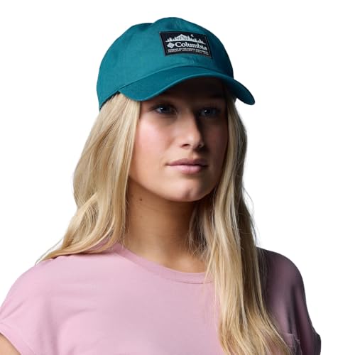 Image of Columbia Unisex Provisions Ball Cap, Lemon Wash /Mountain Landscape