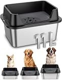Patidofy 11L No Spill Dog Water Bowl with Splash Guard & Slow Drink Disk