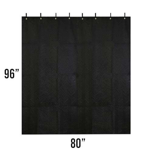 Large Sound Dampening Blanket 96" x 80" Heavy Duty Soundproof Blanket Noise Cancelling Studio Sound Absorption Curtain, Light Blocker, Acoustic Sound Treatment - BoxerTool miniatura 2
