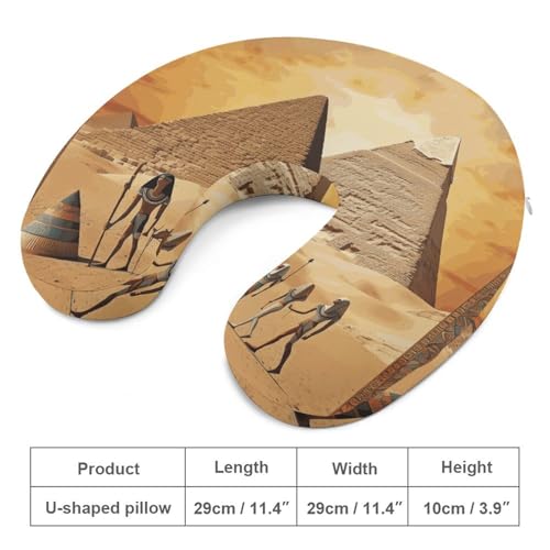 Almohada de espuma viscoelástica 30x25 cm en forma de U miniatura 2