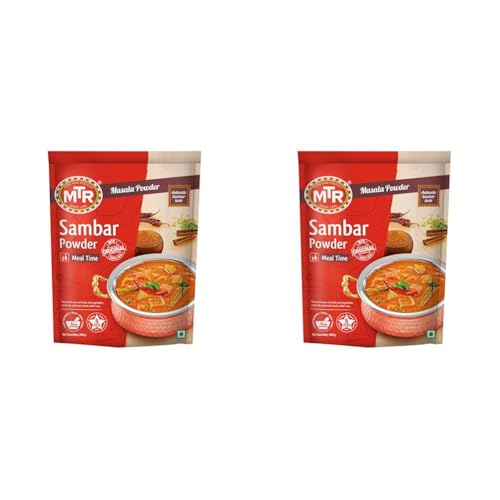 Image of MTR Sambar Powder | Traditional Masalas | Authentic Recipe | 200g (Pack of 2)