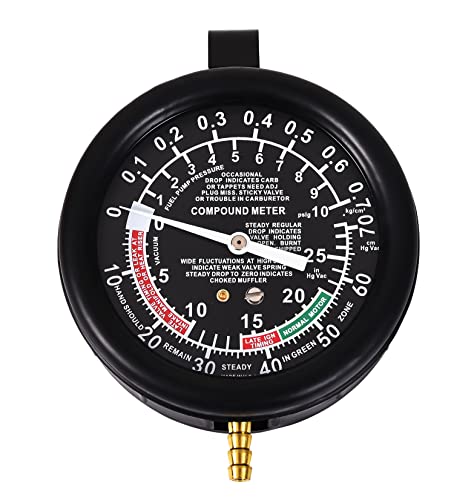 DHA Vakuumtester Vergaserventil Unterdruck Tester Set Vakuum Messen Benzinpumpe Drucktester Vakuum Tester