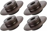Toledo Pipe H8S - QTY 4 Hardened Steel Cutting Wheels for H8S Hinged Pipe Cutter fits REED® WHEELER REX®