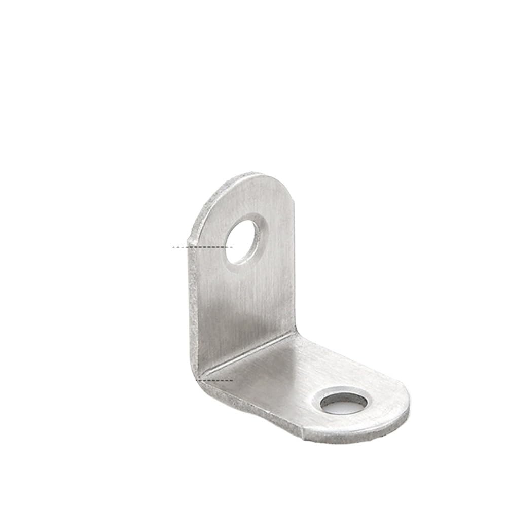 Sunrrafck One Color 5Pcs Stainless Steel Corner Bracket 90 Degree Right Angle For Wood Furniture Bedframe Cabinet L Shaped Triangular Brackets Support(25X25x16)